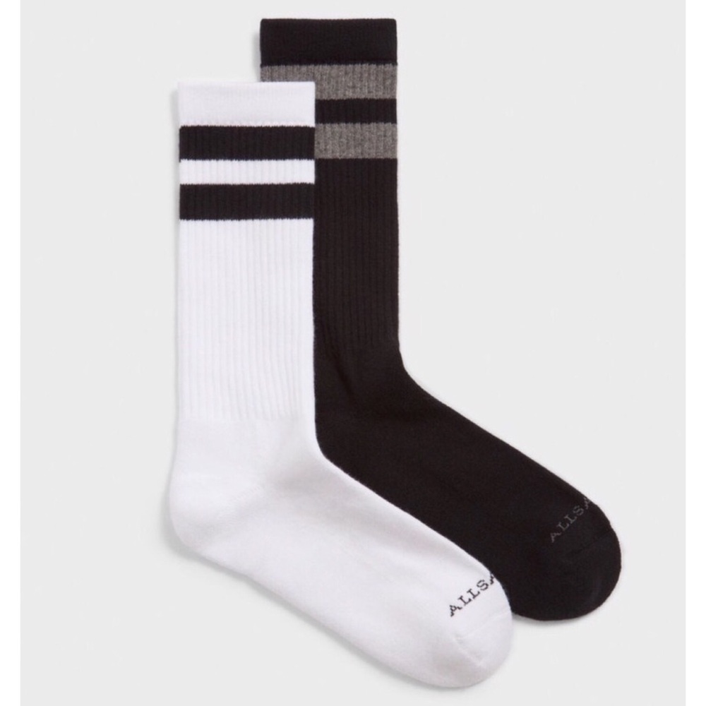 NEW All Saints Men’s Athletic Socks 2 pack M/L